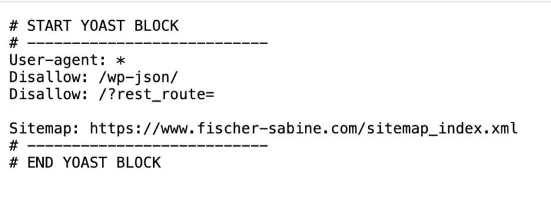 Beispiel einer robots.txt Datei